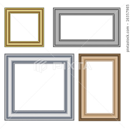 Four multicolored frames isolated on white Four multicolored frames isolated on white 16357985