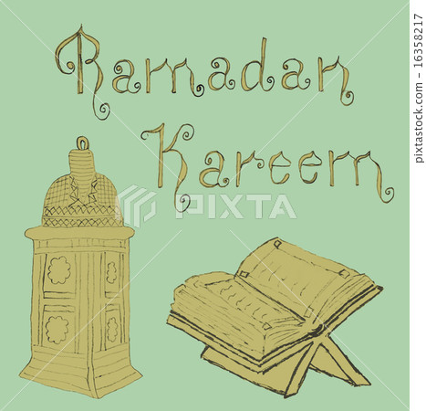 Doodles for Ramadan Kareem holiday.  16358217
