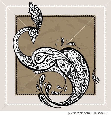 Peacock. Decorative Vector illustration. Peacock. Decorative Vector illustration. 16358650