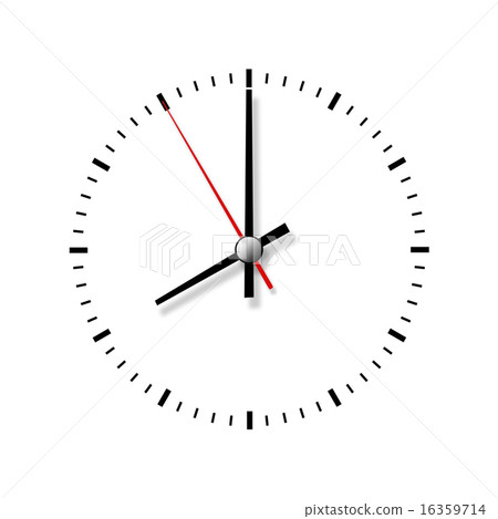 Clock without numbers isolated on white background Clock without numbers isolated on white background 16359714