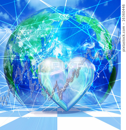 心中波動的股票價格受到衝擊 心中波動的股票價格受到衝擊 16360446