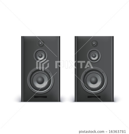 Speakers isolated on white 16363781