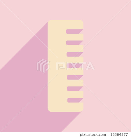 Flat with shadow icon and mobile application comb Flat with shadow icon and mobile application comb 16364377