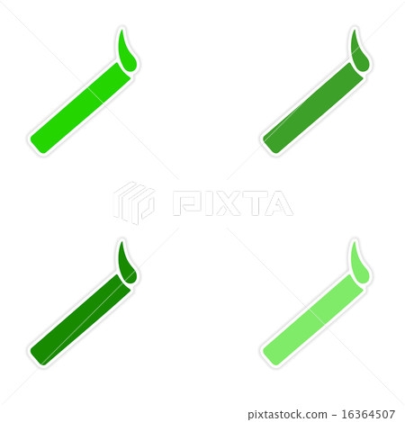 assembly realistic sticker design on paper cigarette 16364507
