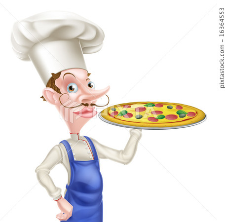 Cartoon Pizza Chef Cartoon Pizza Chef 16364553