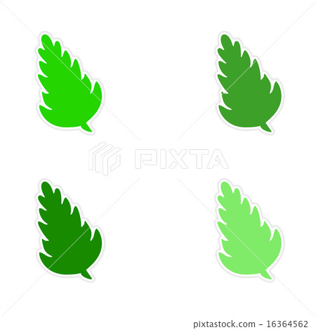 assembly realistic sticker design on paper spices 16364562