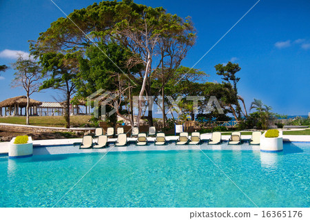 Tropical resort with swimming pool 16365176