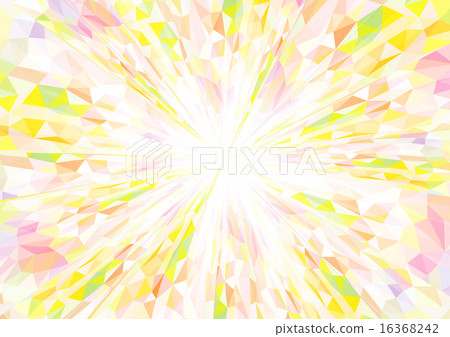 Cubism background _ radiation _ light peach and yellow 16368242