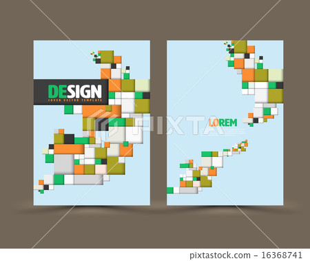 Abstract rectangles template design. 16368741