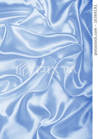 Smooth elegant blue silk or satin as background 16369191