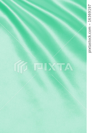 Smooth elegant green silk or satin texture  16369197
