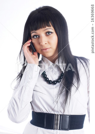 Girl with mobile phone 16369668