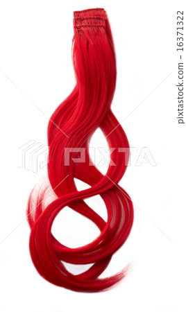 Red hair piece 16371322