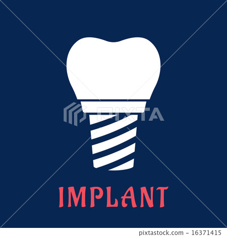 Dental implant with replacement crown 16371415