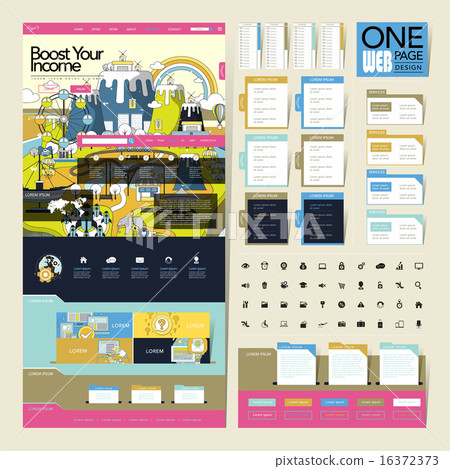 vector, layout, interface - Stock Illustration [16372373] - PIXTA
