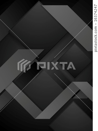 Black abstract corporate geometric background Black abstract corporate geometric background 16374247