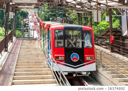 Otake mountain climbing railway cable car 16374892