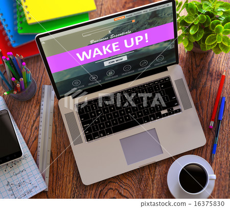 Wake Up. Online Working Concept. Wake Up. Online Working Concept. 16375830