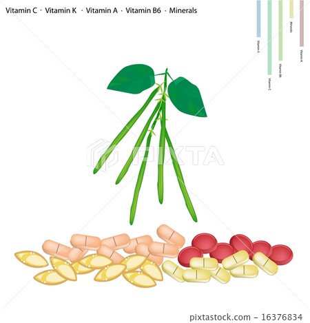 Green Beans with Vitamin C, K, A and B 16376834