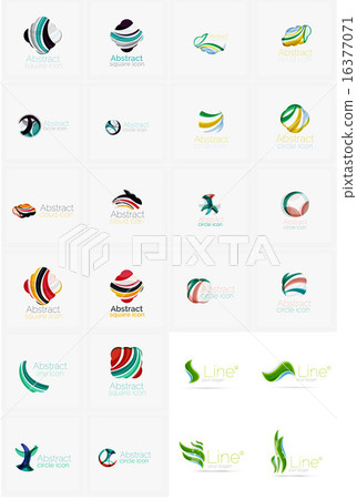 Universal abstract geometric shapes - business emblems Universal abstract geometric shapes - business emblems 16377071