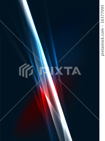 Abstract color glowing lines in dark space with stars and light effects Abstract color glowing lines in dark space with stars and light effects 16377095