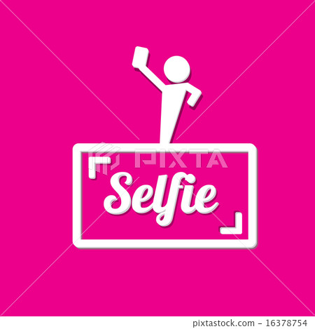 Taking Selfie Photo on Smart Phone concept icon 16378754