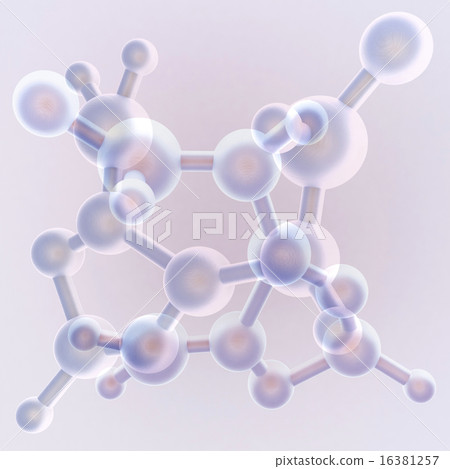 3d render illustration molecule 16381257
