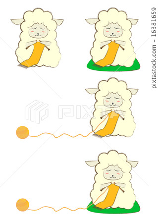 Length of the sheep writing thread that knits it About mid Length of the sheep writing thread that knits it About mid 16381659