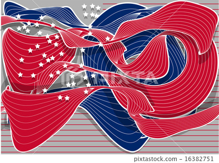 abstract american flag 16382751