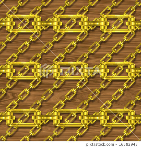 Iron chains with wood seamless texture 16382945
