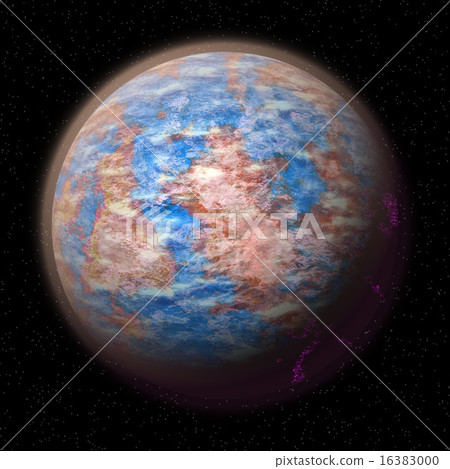 Abstract planet generated texture background 16383000