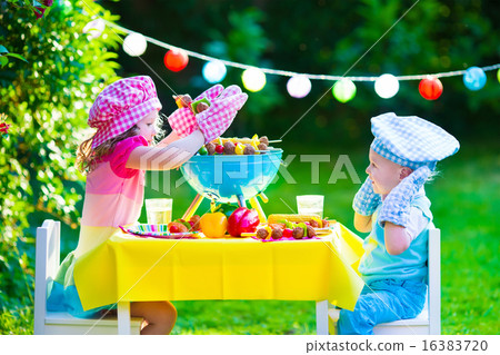 Garden grill party for kids 16383720