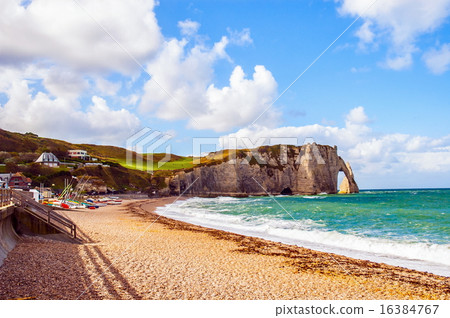Normandy beach. Taken in the Normandy of France. 16384767