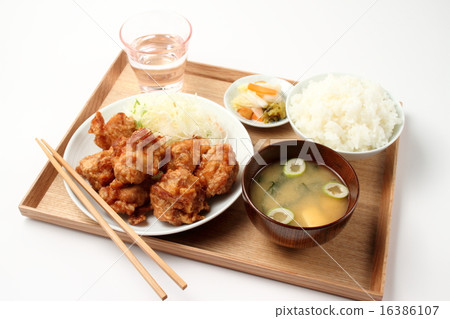 Set meal of young chicken 16386107
