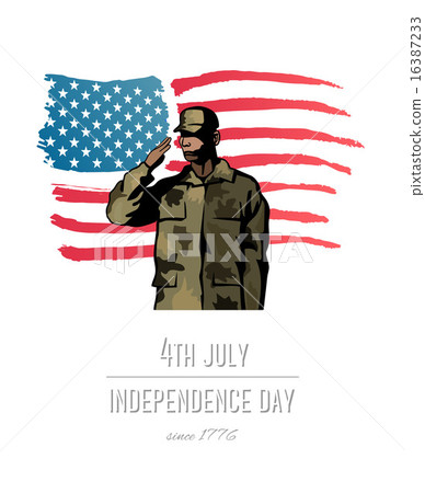Independence day concept vector 16387233