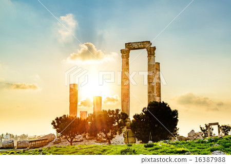 Sunset of Amman Fort (Jordan, Amman) 16387988