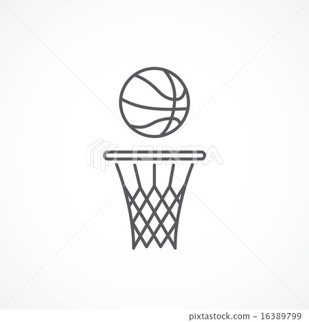 Basketball line icon 16389799