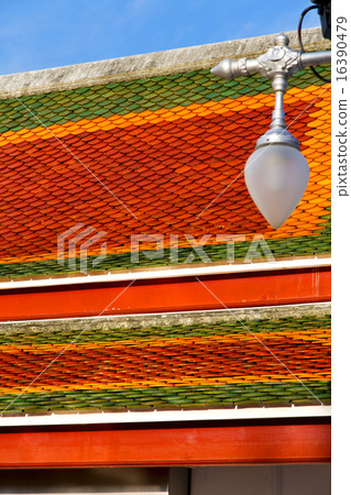 bangkok in the temple  thailand abstract   16390479