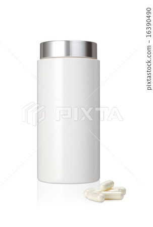 Supplement / White Container and Supplement Supplement / White Container and Supplement 16390490