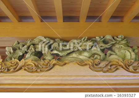 Shinshu Matsumoto Important Cultural Property "Ushiba Temple" Rebuilding Somon's sculpture Dragon of the crown (Masanori's annual production) 16393327