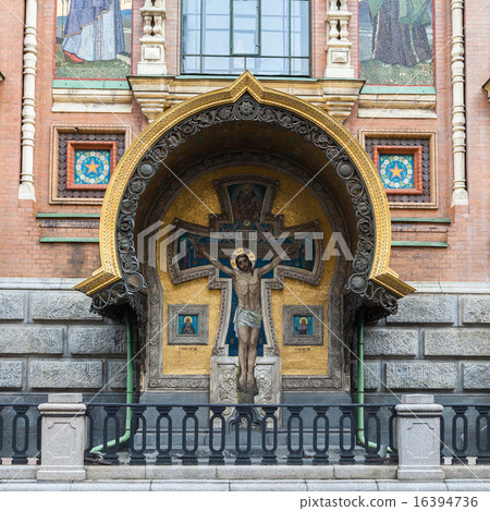 Part of facade church of Saviour on Spilled Blood 16394736