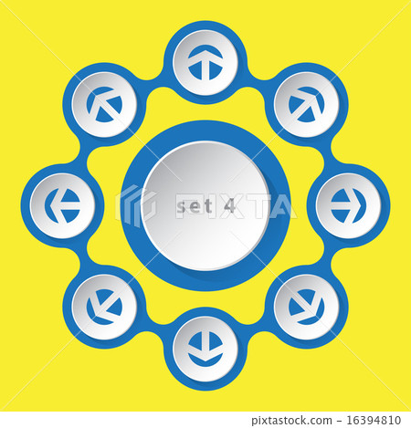 eight icons - with arrows 16394810