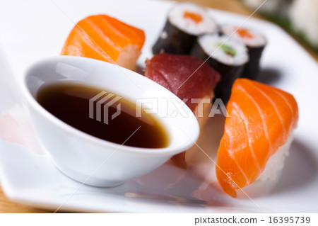 Traditional japanese food, Sushi 16395739