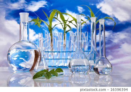 Chemical laboratory glassware, bio organic modern Chemical laboratory glassware, bio organic modern 16396394