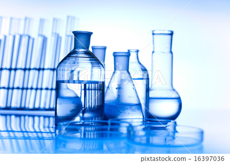 Chemistry on background, bright modern chemical  16397036