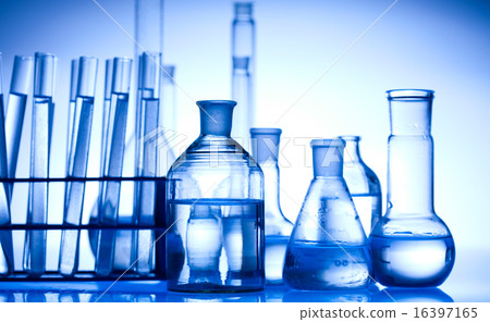 Chemistry on background, bright modern chemical  16397165
