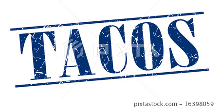 tacos blue grunge vintage stamp tacos blue grunge vintage stamp 16398059