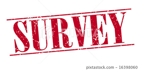 survey red grunge vintage stamp 16398060