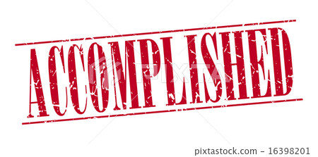 accomplished red grunge vintage stamp 16398201
