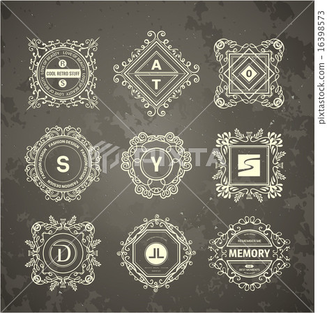 Monogram  luxury logo template 16398573